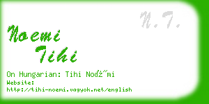 noemi tihi business card